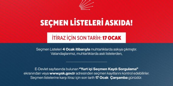 Seçmen Kaydınızı Kontrol Etmeyi Unutmayın!