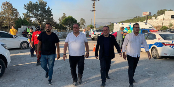 CHP’li Vekil Evrim Karakoz Bozdoğan’da Yangın Bölgesinde